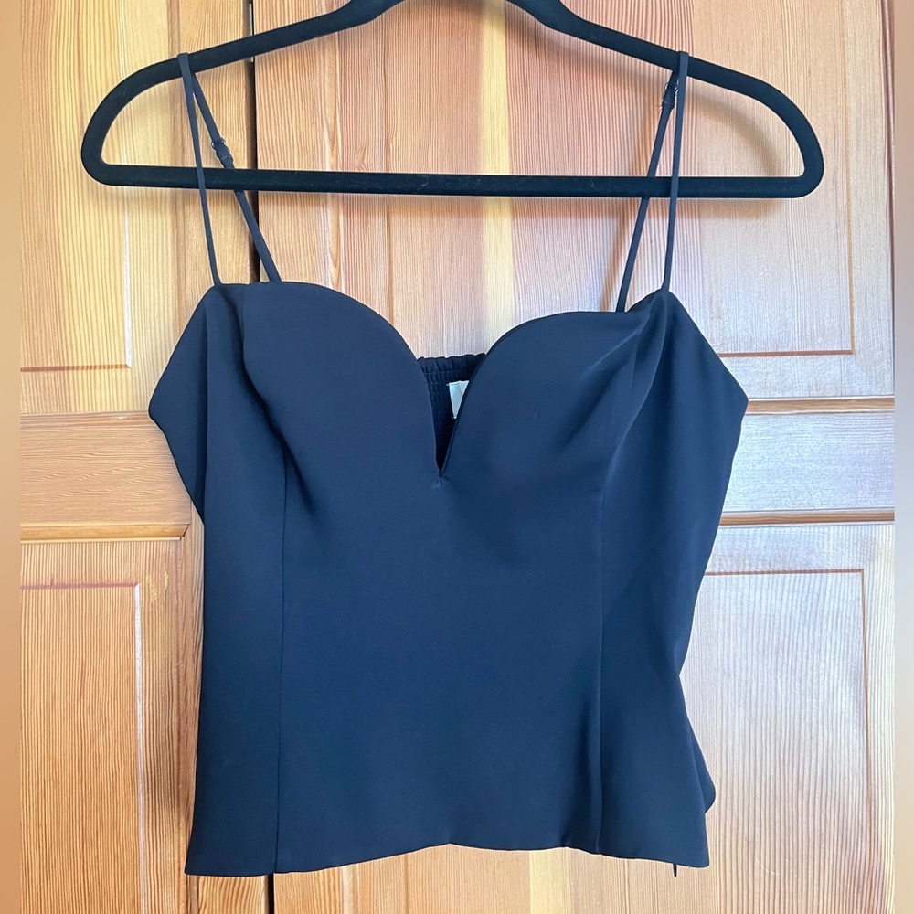 Aritzia Wilfred Novella Camisole Black Top